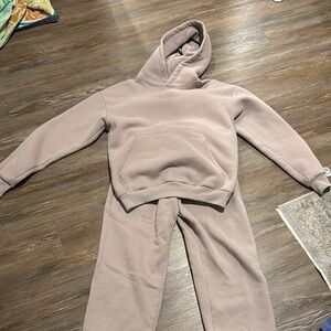 Cozy Tan Hoodie and Sweatpants Set